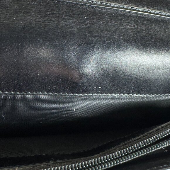 GUCCI IN BLACK LEATHER CONTINENTAL LONG WALLER IN MINT CONDITION - Picture 6 of 15